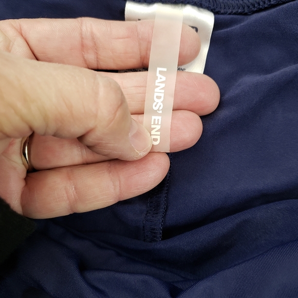 Lands' End Women's Swim Skirt Size 16 Navy Blue Mini - Picture 5 of 8